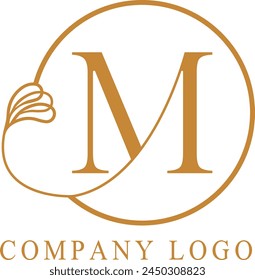 Luxury M letter logo design. M letter logo template vector royalty free best company brand identity logo design