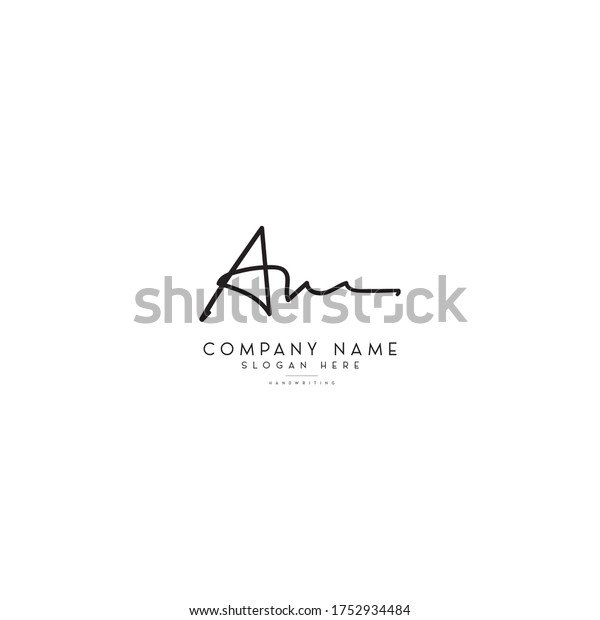 Luxury M Letter Signature Handwriting Logo Stock Vector (Royalty Free ...