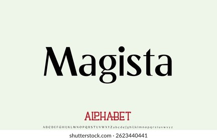 Luxury Magista Demo alphabet letters font for logo
