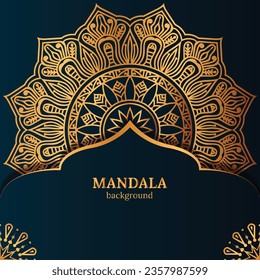 luxury mandala with abstract background. Decorative mandala design for cover, card, print, poster, banner, brochure, invitation.