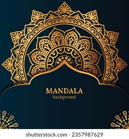 luxury mandala with abstract background. Decorative mandala design for cover, card, print, poster, banner, brochure, invitation.