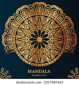 luxury mandala with abstract background. Decorative mandala design for cover, card, print, poster, banner, brochure, invitation.