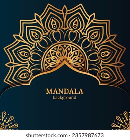 luxury mandala with abstract background. Decorative mandala design for cover, card, print, poster, banner, brochure, invitation.