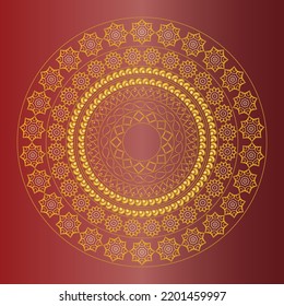 Mandala de lujo con fondo abstracto y arte de papel pintado
