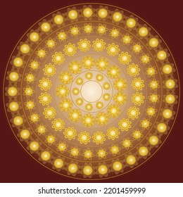 Luxury mandala with Abstract Background and  wallpaper art