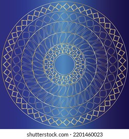 Mandala de lujo con fondo abstracto y arte de papel pintado