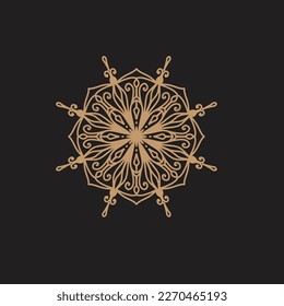 Luxury mandala arabesque background design