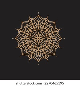 Diseño de fondo arabesco de Mandala de lujo