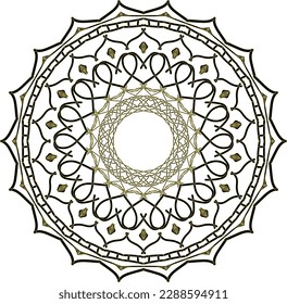 Luxury Mandala mit arabesque Muster arabische Blumenislamie für Dekorzierdekoration