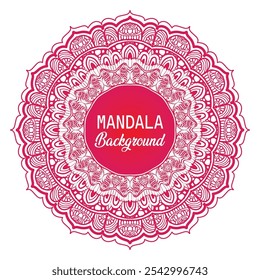 Un arte y fondo de mandala de lujo
