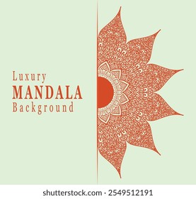  Un arte y fondo de mandala de lujo