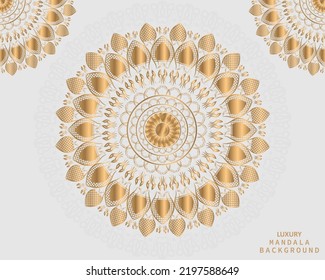 Luxury Mandala Art With Background Arabic Islamic Style, Luxury Wedding Invitation Design