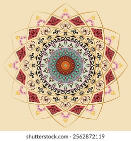 Luxury Mandala Art Design Vector, Design for a wallpaper Paint, template for decoration invitation, cards, wedding, logos, cover, illustration Vector EPS 10