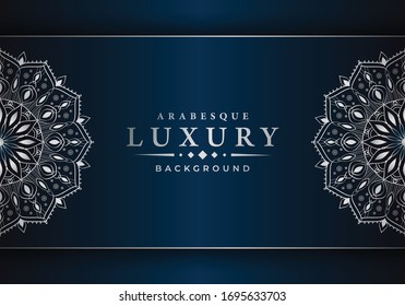 Luxury mandala background with arabesque pattern arabic islamic east style for Wedding card, book cover.
