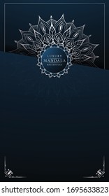 Luxury mandala background with arabesque pattern arabic islamic east style for Wedding card, book cover.
