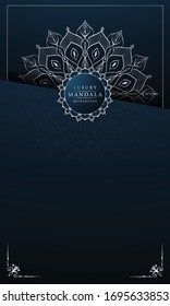 Luxury mandala background with arabesque pattern arabic islamic east style for Wedding card, book cover.
