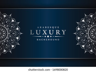 Luxury mandala background with arabesque pattern arabic islamic east style for Wedding card, book cover.
