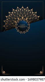 Luxury mandala background with arabesque pattern arabic islamic east style for Wedding card, book cover.
