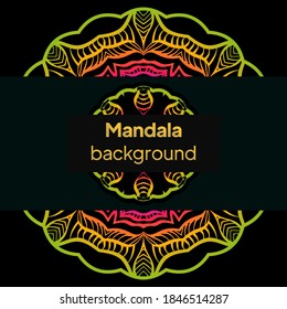 Luxury mandala background. Background with Arabesque Pattern, Ornamental Background . Wedding card, Cover. Vector
