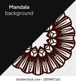 Luxury mandala background with arabesque pattern Arabic Islamic east style. Mandala for print, poster, cover, brochure, flyer, banner. Vector illustration