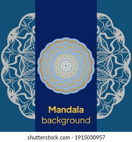 Luxury mandala background with arabesque pattern arabic east style for Wedding card, book cover. Vector illustration
