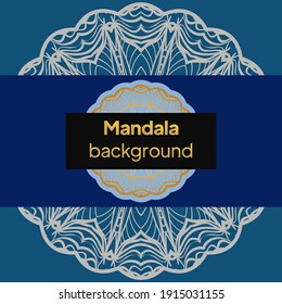 Luxury mandala background with arabesque pattern a for Wedding card, book cover. Vector illustration