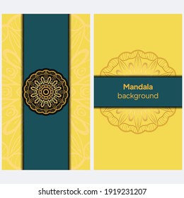 Luxury mandala background with arabesque pattern a for Wedding card, book cover. Vector illustration