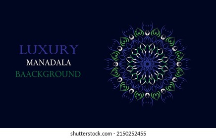 Mandala de lujo de fondo arabesco estilo oriental árabe islámico.mandala decorativa para imprimir, afiche, portada, folleto, volante, banner.
