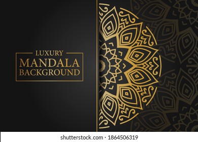 Mandala de lujo con estilo árabe islámico oriental.mandala decorativa para imprimir, afiche, portada, folleto, volante, banner. 