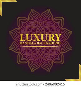 Luxury mandala background Arabic pattern art design