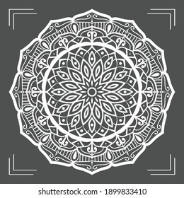 vector de arte de fondo mandala de lujo