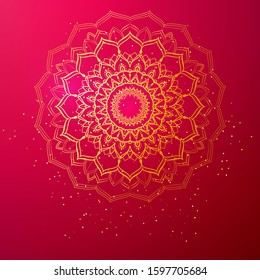 Luxury mandala background for book cover, wedding invitation, or other project.