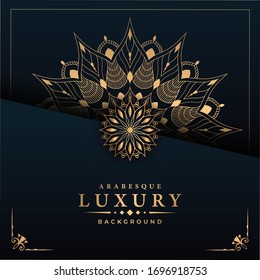 Luxury mandala background for book cover, wedding invitation, or other project