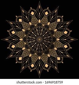 Luxury mandala background for book cover, wedding invitation, or other project