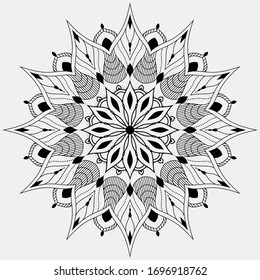Luxury mandala background for book cover, wedding invitation, or other project