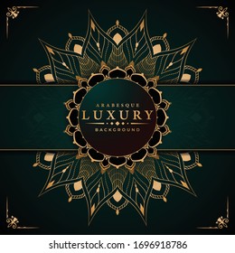 Luxury mandala background for book cover, wedding invitation, or other project