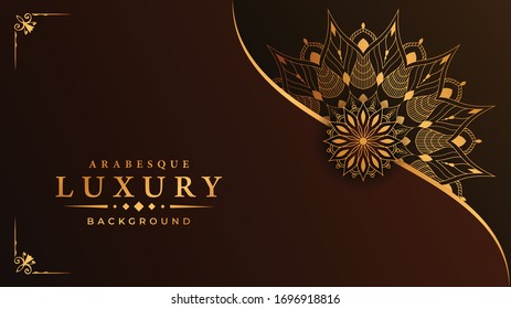 Luxury mandala background for book cover, wedding invitation, or other project