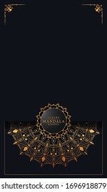 Luxury mandala background for book cover, wedding invitation, or other project
