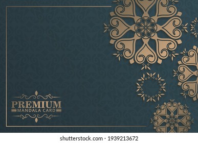 Luxury mandala background concept design