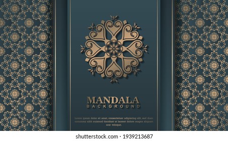 Luxury mandala background concept design
