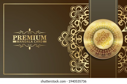 Diseño de fondo de Mandala de lujo