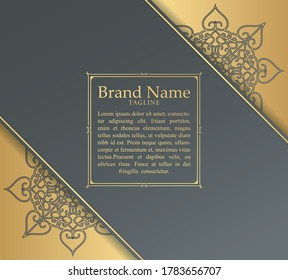Concepto de fondo Mandala de lujo con color dorado