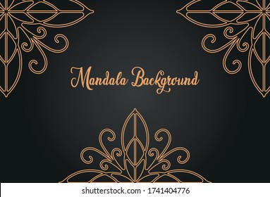 Luxury mandala background concept template