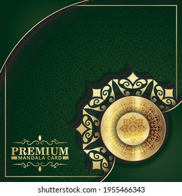 Luxury mandala background concept template