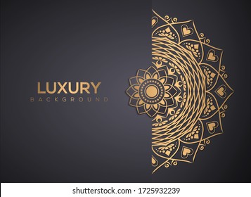 Luxury mandala background, decorative background with an elegant mandala design