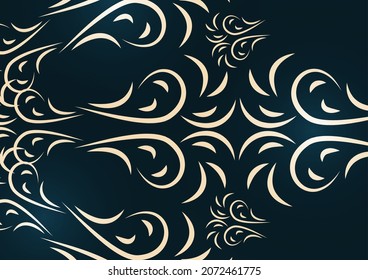 Lujoso entorno Mandala. Ornamento redondo decorativo. Diseño oriental. Logotipos de yoga. Copo de nieve. Ilustración del vector