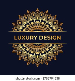 Luxury mandala background design concept