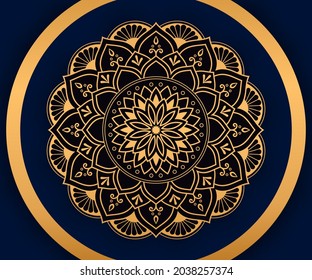 Luxury mandala background design gold color circle vector for print, poster, cover, brochure, flyer, wedding card