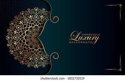 Luxury mandala background design with golden color pattern. Ornamental mandala template for decoration, wedding cards, invitation cards, cover, banner