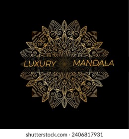 luxury mandala background design with gradient color
